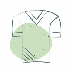 Icon Uniform. related to Football symbol. Color Spot Style. simple design illustration