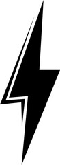 Lightning bolt .Thunderbolt logo icon silhouette logo isolated vector illustration - obrazy, fototapety, plakaty