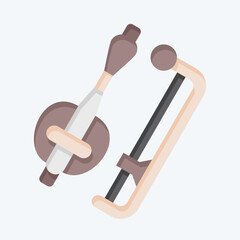 Icon Tro. related to Cambodia symbol. flat style. simple design editable. simple illustration