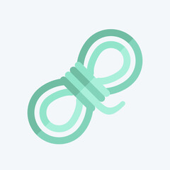 Icon Rope. related to Mining symbol. flat style. simple design editable. simple illustration