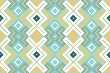 Ikat Fabric Paisley Embroidery Background. Ikat Damask Geometric Ethnic Oriental Pattern traditional.aztec Style Abstract Vector illustration.design for Texture,fabric,clothing,wrapping,sarong.