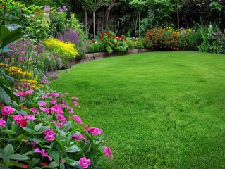 garden design ideas, maintenance, and lawn fertilizer 
