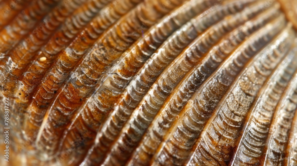 Poster a closeup view of the ribs or striations on the surface of a euglenoid giving it a unique appearance
