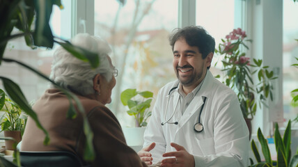 Laughing Happy Doctors Sharing a Joyful Moment with Patient