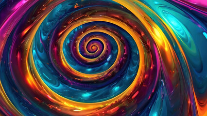 abstract colorful background with swirls and light effects