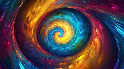 abstract colorful background with swirls and light effects