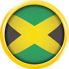 JAMAICA FLAG CIRCEL SHAPE