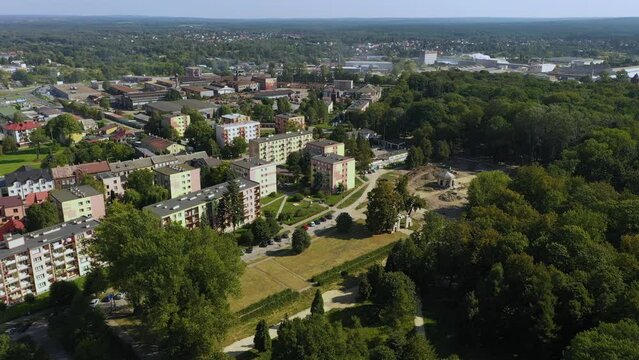 Beautiful Landscape Apartment Konskie Krajobraz Bloki Aerial View Poland