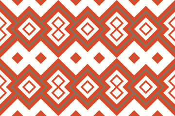 Ikat Fabric Paisley Embroidery Background. Ikat Damask Geometric Ethnic Oriental Pattern traditional.aztec Style Abstract Vector illustration.design for Texture,fabric,clothing,wrapping,sarong.