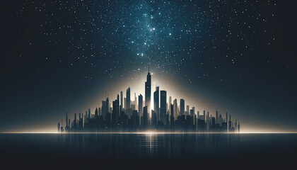 Starry Night Cityscape