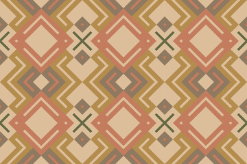 Ikat Fabric Paisley Embroidery Background. Ikat Designs Geometric Ethnic Oriental Pattern traditional.aztec Style Abstract Vector illustration.design for Texture,fabric,clothing,wrapping,sarong.