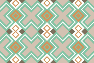 Ikat Fabric Paisley Embroidery Background. Ikat Damask Geometric Ethnic Oriental Pattern traditional.aztec Style Abstract Vector illustration.design for Texture,fabric,clothing,wrapping,sarong.