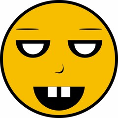 Fototapeta premium smiley face , smiley, smile, face, emoticon, icon, cartoon, happy, vector, illustration, symbol, emotion, expression, yellow, button, head, happiness, sign, fun, character, design, joy, funny, sad