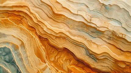 Abstract aerial view of desert landscape with minimalist color palette. - obrazy, fototapety, plakaty