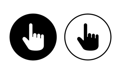 Hand icon set. hand vector icon, palm,click