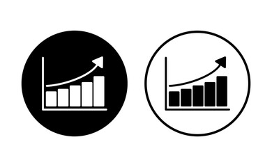 Growing graph Icon set. Chart icon. diagram icon