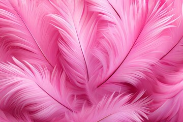 Fototapeta premium Feathers Wallpaper, bird feathers pattern, AI Generative