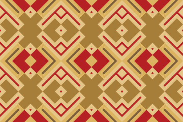 Ikat Fabric Paisley Embroidery Background. Ikat Floral Geometric Ethnic Oriental Pattern traditional.aztec Style Abstract Vector illustration.design for Texture,fabric,clothing,wrapping,sarong.