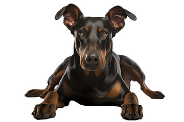 Noble canine displaying strength and elegance. On PNG OR Transparent Background.