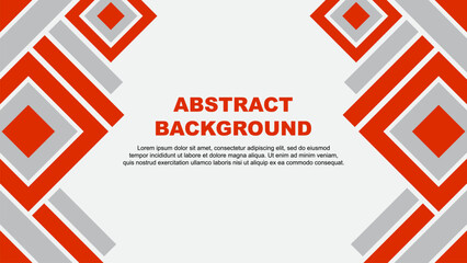Abstract Background Design Template. Banner Wallpaper Vector Illustration. Deep Orange