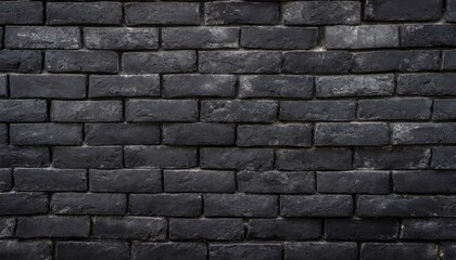 black brick wall, dark background for design
