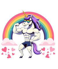 Funny Unicorn LGBT Pride Sublimation
