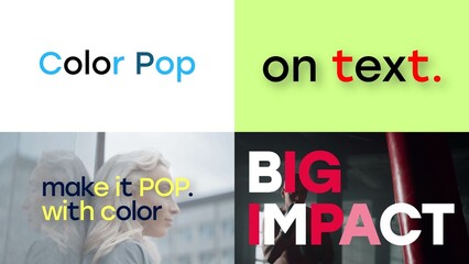 Color Pop Text - obrazy, fototapety, plakaty