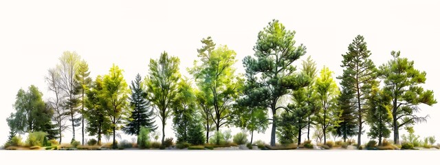 view row trees princess architectural sketch pines everywhere botanic garden using toon - obrazy, fototapety, plakaty