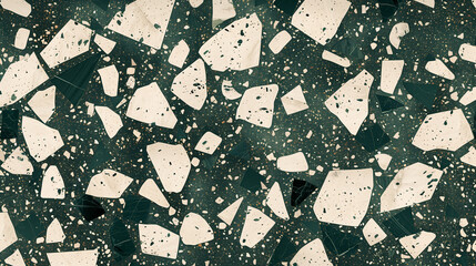 High quality Terrazzo marble flooring seamless texture. Concrete wall with multi colored stones pattern background.