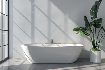 Bathroom Wall Mockup created with Generative AI