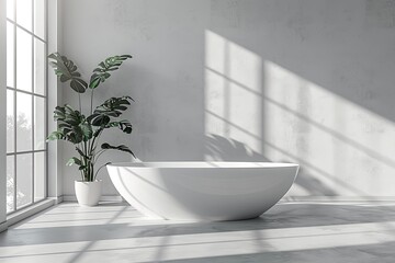 Bathroom Wall Mockup created with Generative AI