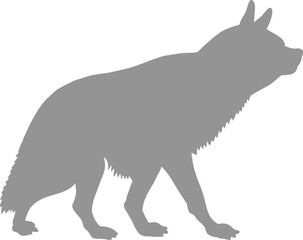 animal, silhouette, vector, dog, mammal, illustration, wild, wolf, black, isolated, wildlife, nature, white, animals, farm, zoo, pet, rhinoceros, pig, drawing, predator, fur, cat, art