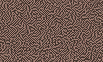 Fototapeta premium Brown Turing Diffusion Abstract Organic Pattern Vector