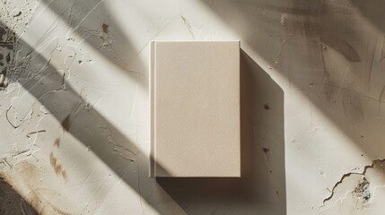 Blank mockup of a ecofriendly notepad made from recycled materials. .