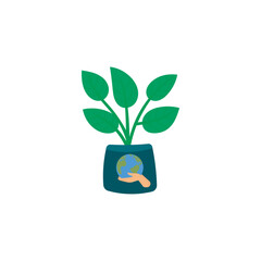 vector element save earth national earth day illustration