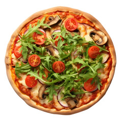 PNG Vegetable arugula pizza food - obrazy, fototapety, plakaty