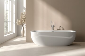 Bathroom Wall Mockup created with Generative AI