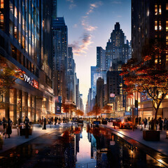 Fototapeta premium city at night