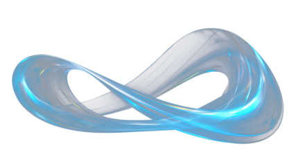 PNG blue light trail swirl effect, transparent background