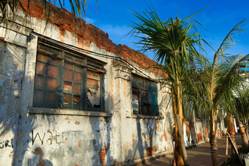 old buildings that are relics of the colonial period