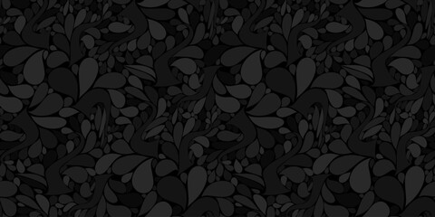 Organic motif, botanical motif background. Seamless pattern.Vector.スタイリッシュな有機的パターン - obrazy, fototapety, plakaty