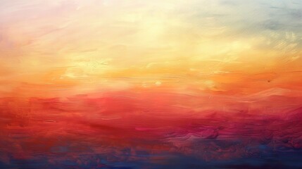 Fototapeta premium Gentle abstract sunrise, soft gradients of warm colors, evoking Easter morning's promise. 