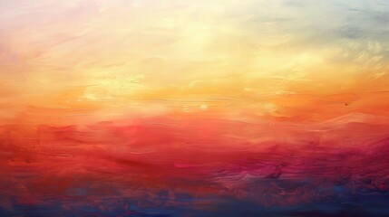 Gentle abstract sunrise, soft gradients of warm colors, evoking Easter morning's promise. 