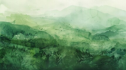 Soft, watercolor washes in various shades of green, evoking the lush landscapes of the Emerald Isle. 