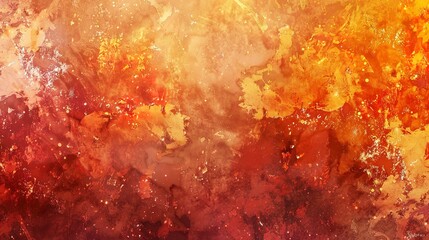 Warm, abstract washes in autumn hues, symbolizing the richness of the harvest season. 