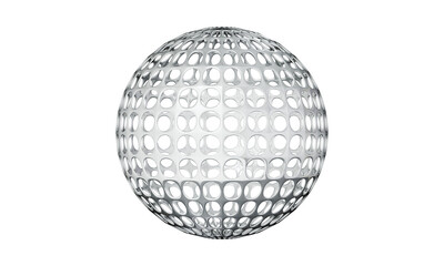 sphere isolated on white