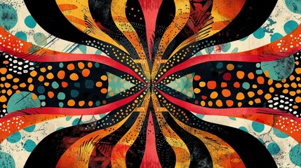 Safari motif abstract, wild patterns, geometric twist