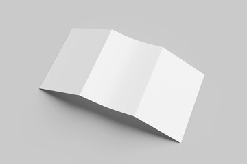 A5 trifold brochure mockup 