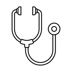stethoscope hand drawn illustration