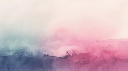 A gradient of pastel watercolor washes creates a soothing and calming atmosphere. - obrazy, fototapety, plakaty